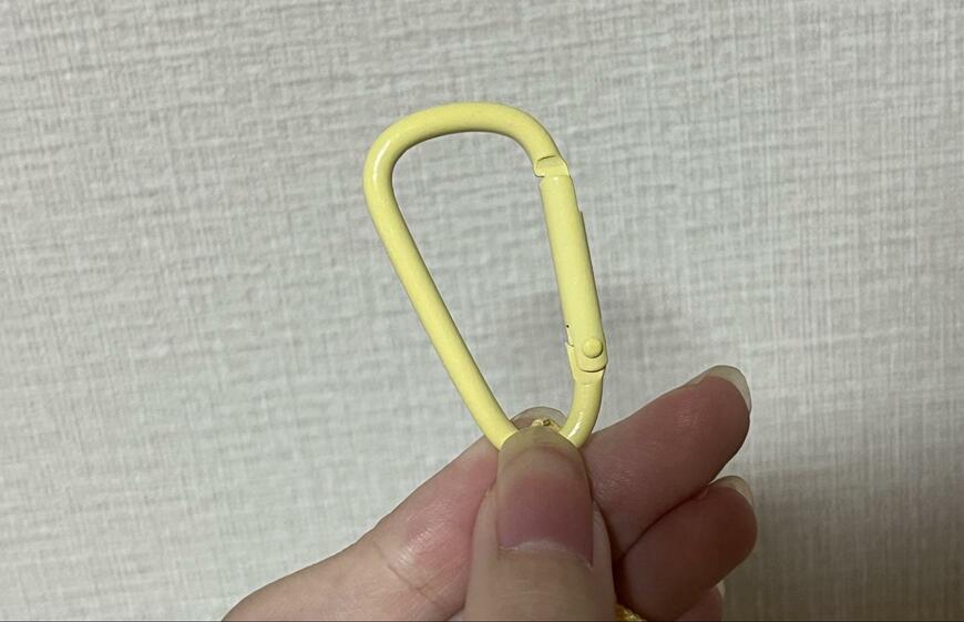 筆者撮影（セリア、PVCケース ミニ カラビナ付）