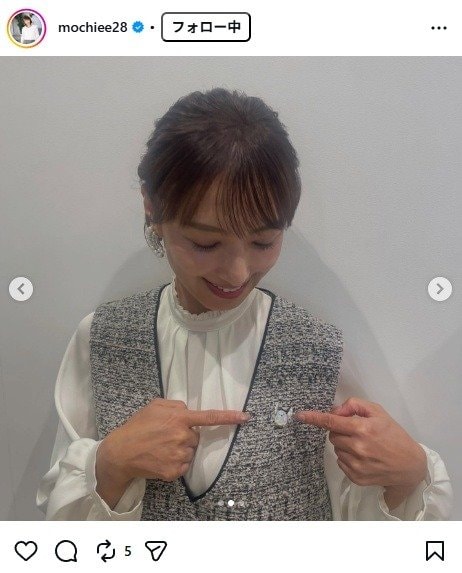 出所：望月理恵のInstagram（＠mochiee28） 参照日：2025年12月24日