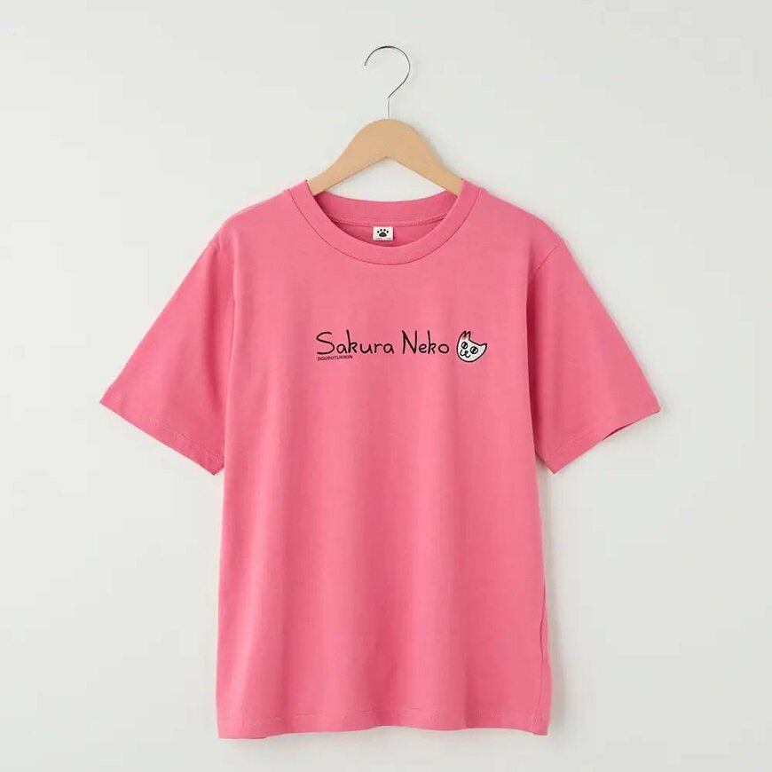 出所：イオン株式会社公式　【さくらねこ】 プリント＆刺繍Tシャツ レディス