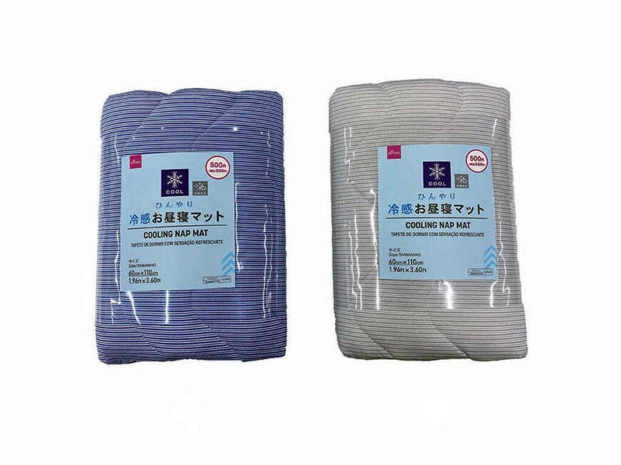 出所：DAISO　冷感お昼寝マット（抗菌防臭）