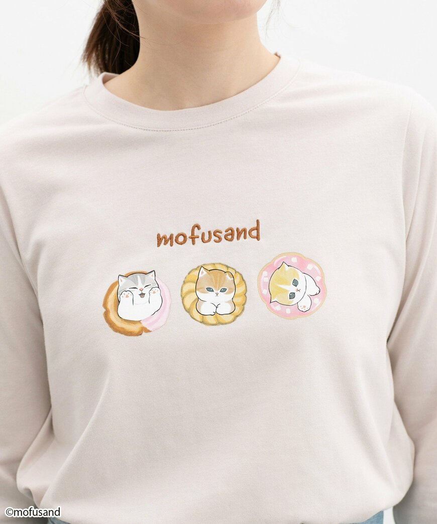 ハニーズ公式　mofusand／長袖Ｔシャツ