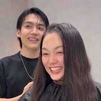 「Oh my God」外国人女性が長い髪とお別れ。前髪のある「旬スタイル」へイメージチェンジ！