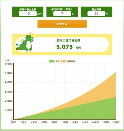 つみたてシミュレーター