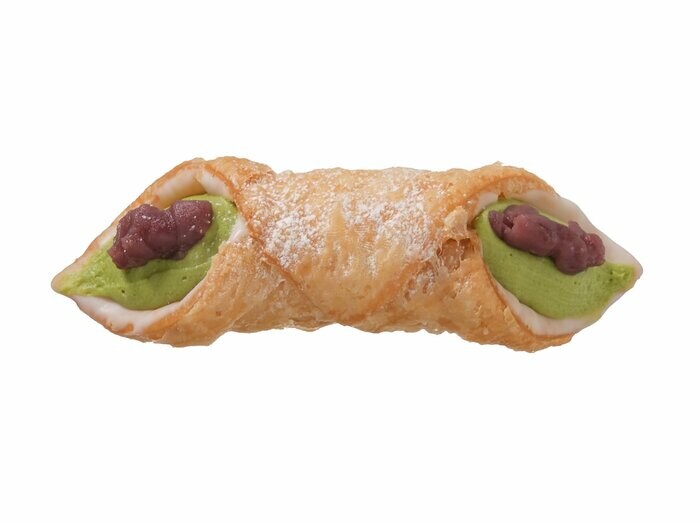 セブン-イレブンの新商品:お茶クリームのサクサクパイ 粒あん添え