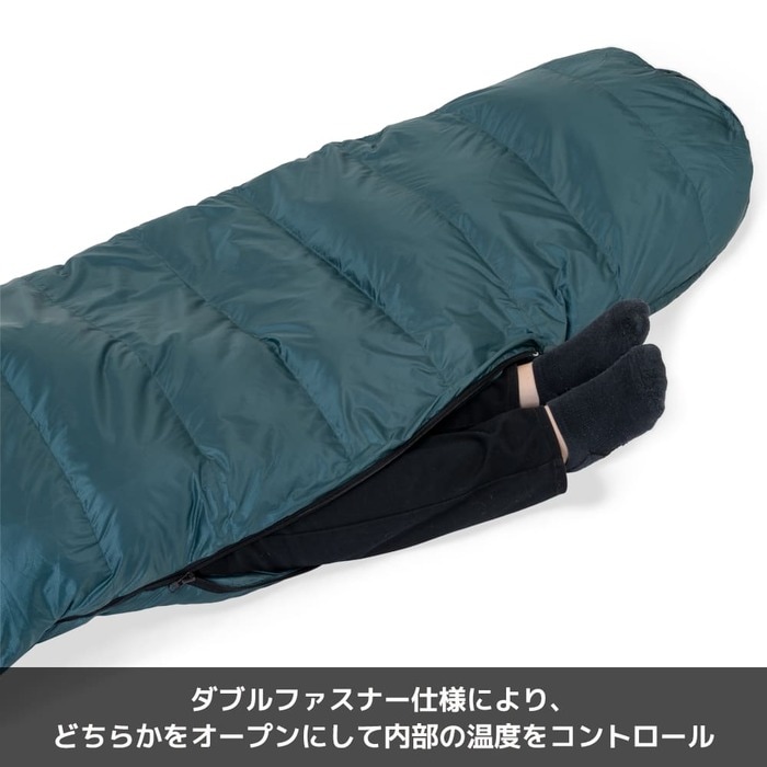 無駄な隙間が少ないため体温を逃がしにくい仕様