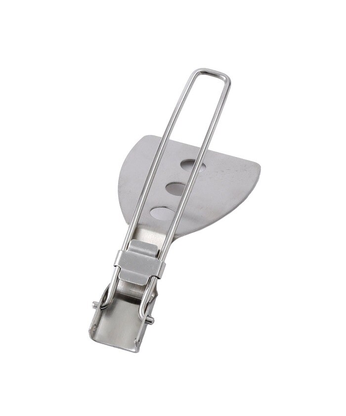 持ち運びや収納に便利な折りたたみ式穴あきヘラ