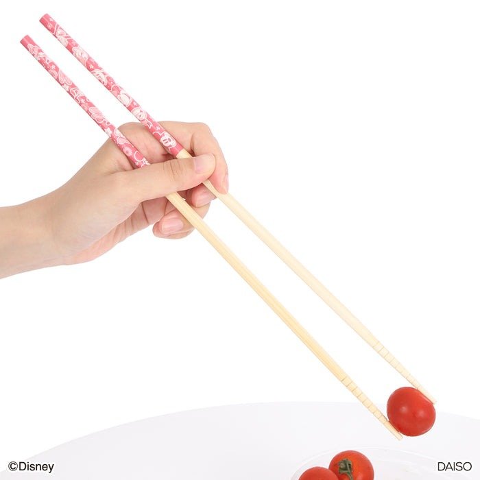 ダイソー 竹菜箸、2膳(ミッキー&フレンズ)FW