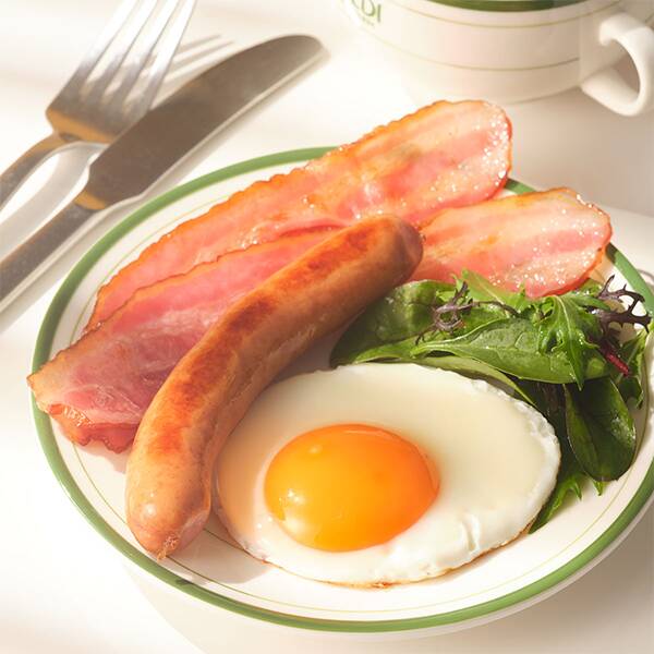 プレートはパンケーキにぴったりな丸みがとってもキュート