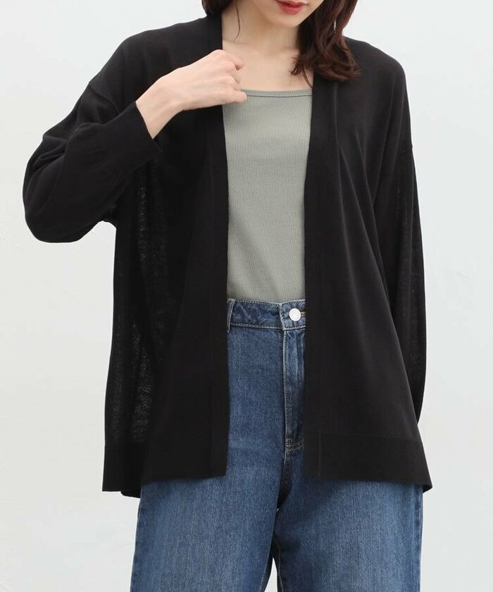 ハニーズ公式　8分袖トッパーカーデ