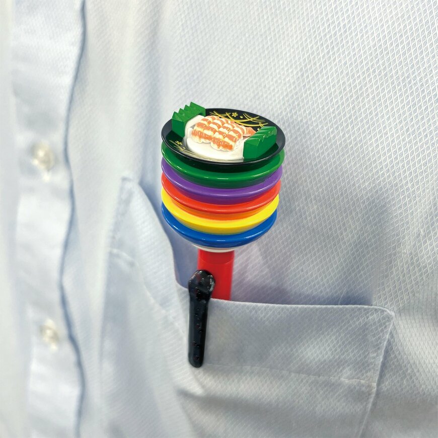 出所：株式会社funbox『ペンの上でお寿司が回転！？インバウンドのお土産にもぴったり、ユニークかつ精巧なギミックを搭載したボールペンを8月31日(木)より発売』