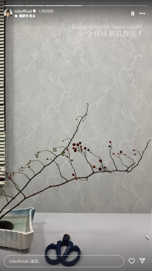 出所：ローラのInstagramストーリーズ（＠rolaofficial）参照日：2025年10月8日