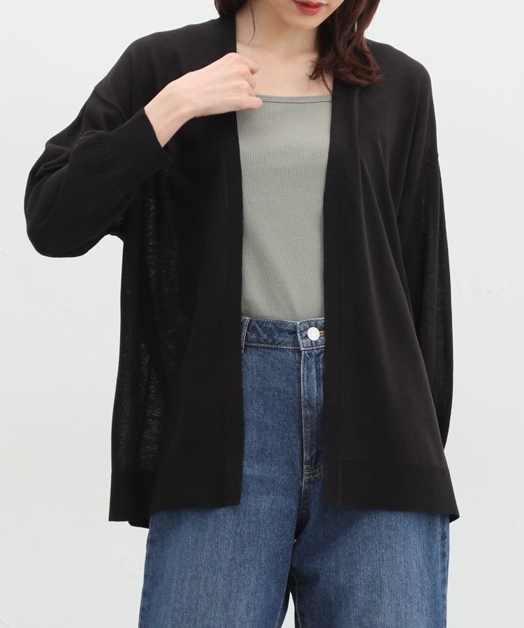 出所：ハニーズ公式　8分袖トッパーカーデ