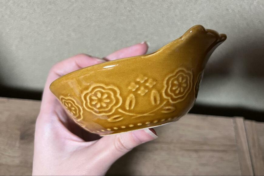 セリア、とんすい アニマル、くまデザインの側面部分商品画像