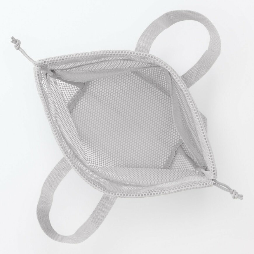 出所：無印良品ネットストア　立体メッシュ持ち手付き巾着