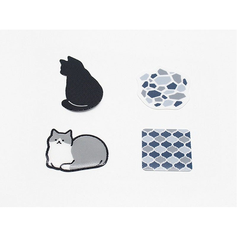 キャンドゥ公式 スポンジキャッチ2Pネコとタイル 画像