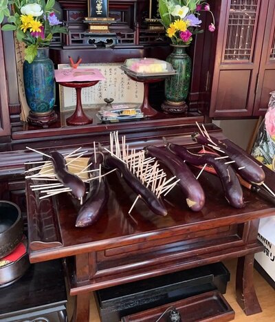 子どもたちが作った精霊馬