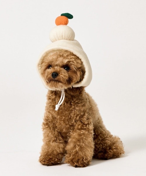 ペット用鏡餅のかぶりもの/お正月