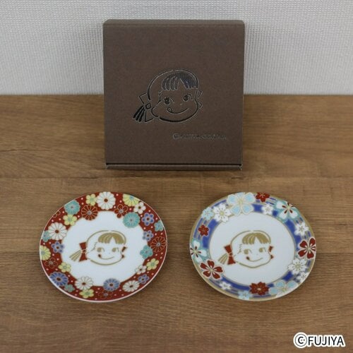 ペコちゃん九谷焼豆皿2枚セット