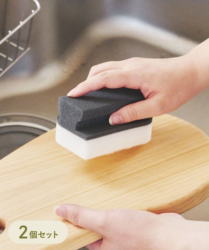 持ち手付きブラシスポンジ／KITINTO