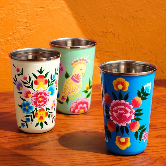 おうちカフェが楽しくなる「カシミールペイントカップ」