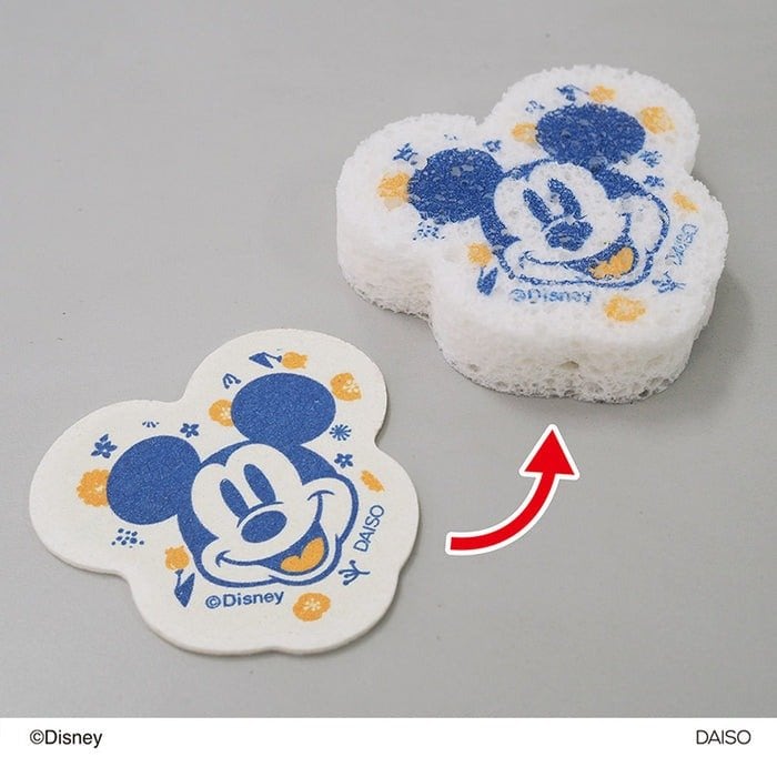 ダイソー セルロース圧縮スポンジ(ミッキーマウス)FW