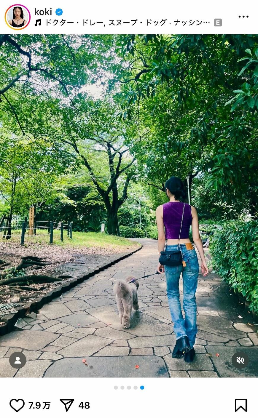 出所：Kōki,のInstagram（＠koki）参照日：2025年7月4日