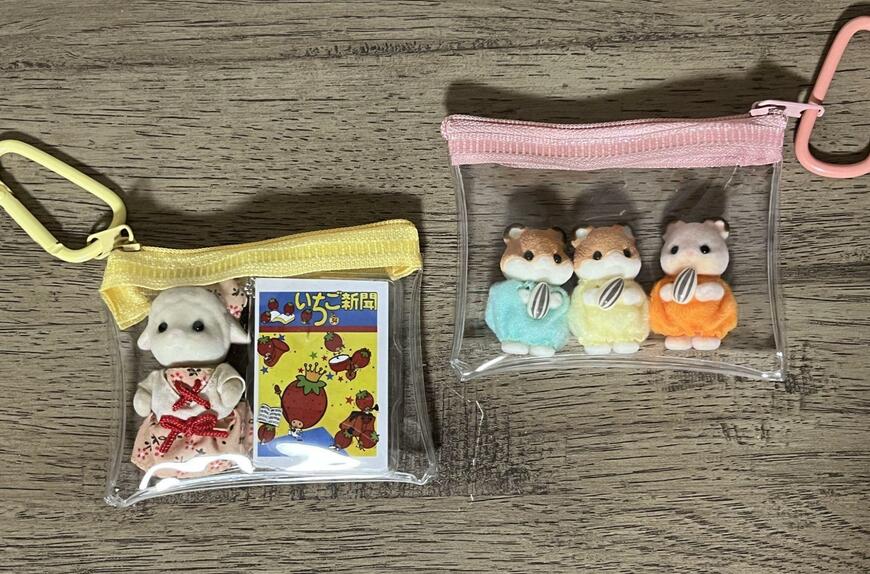 筆者撮影（セリア、PVCケース ミニ カラビナ付）