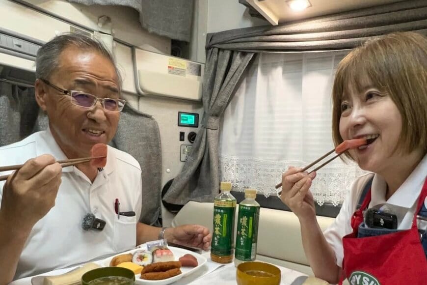 【60代夫婦の車中泊旅】岐阜のスーパーで調達した「車内ごはん」　こもどうふにかぶの漬物「やさしい味」にほっこり