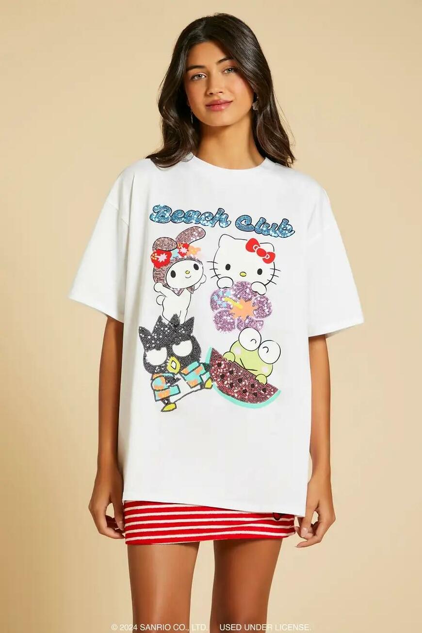 出所：FOREVER 21 JAPAN ONLINE FLAGSHIP STORE 【ハローキティサマー】ビッグＴシャツ