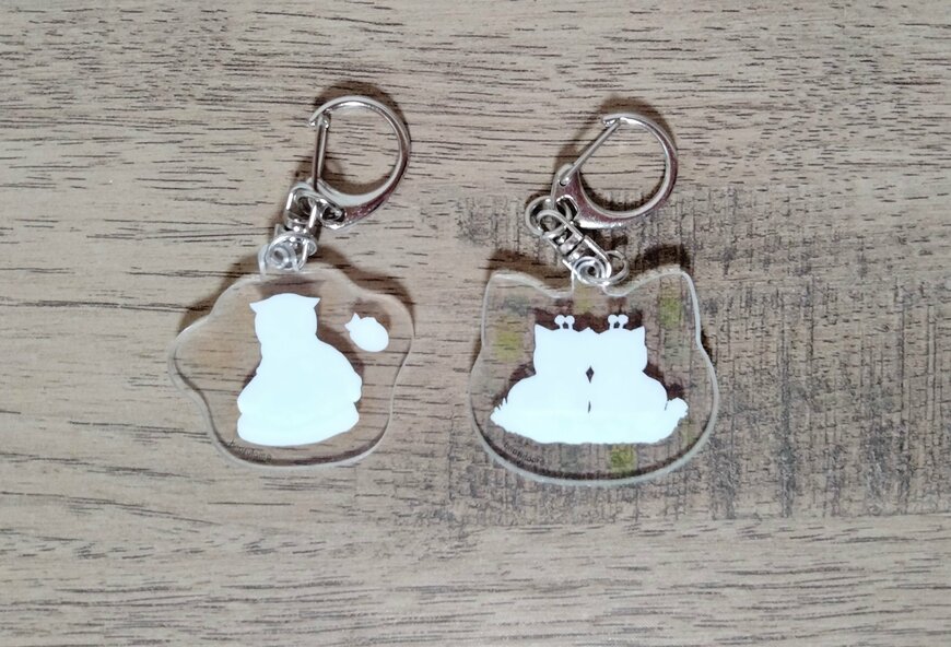 筆者撮影（セリア、mofusandアクリルキーホルダー2）