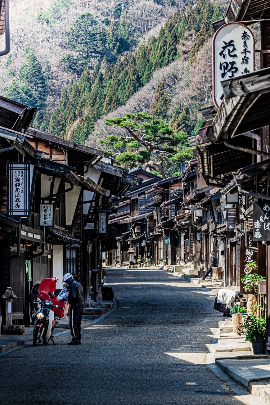 奈良井宿の町並み