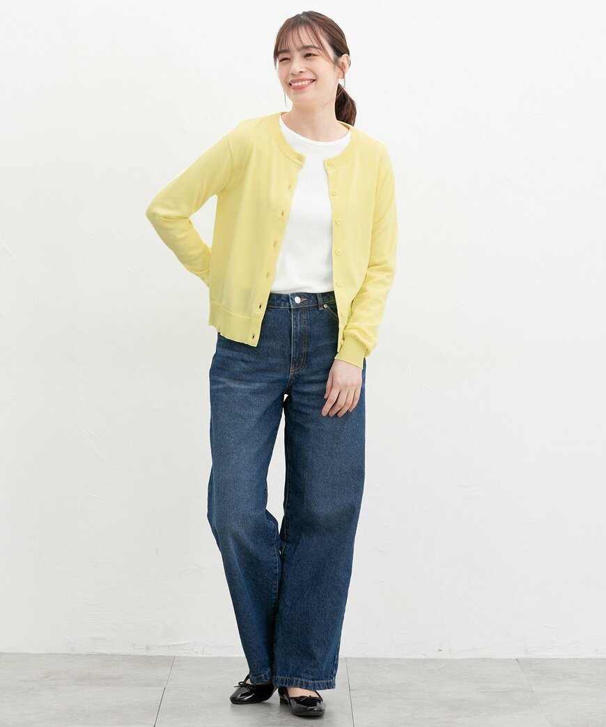 ハニーズ公式 花粉対策クルーカーデ