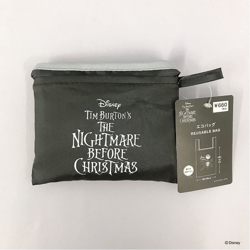 キャンドゥ公式　【数量限定】ディズニー／エコバッグ　ナイトメアー・ビフォア・クリスマスの画像