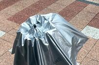 傘を持ちたがる息子に仕方なく持たせたら…　「銀色のカヌレ」化した姿にキュン