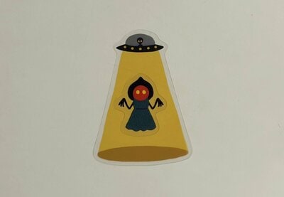 セリア、フレークシール UFO柄商品画像