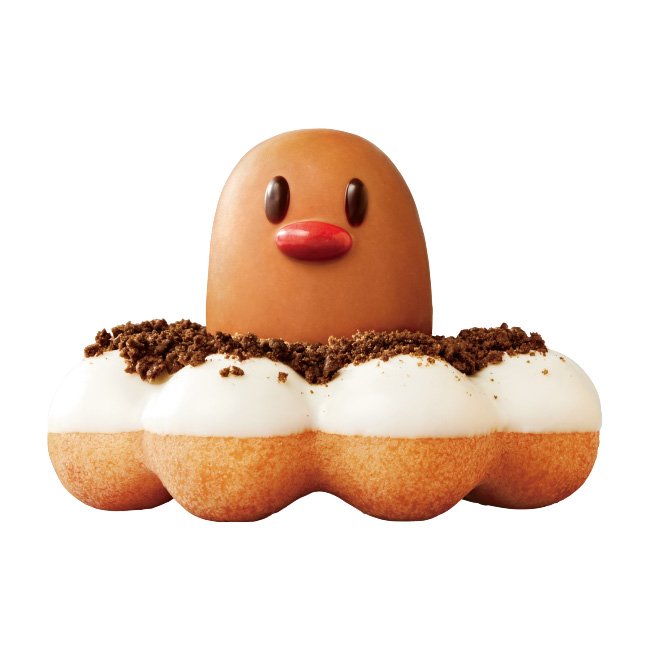 「ディグダ」をドーナツで再現した「ポン・デ・ディグダ」が新登場