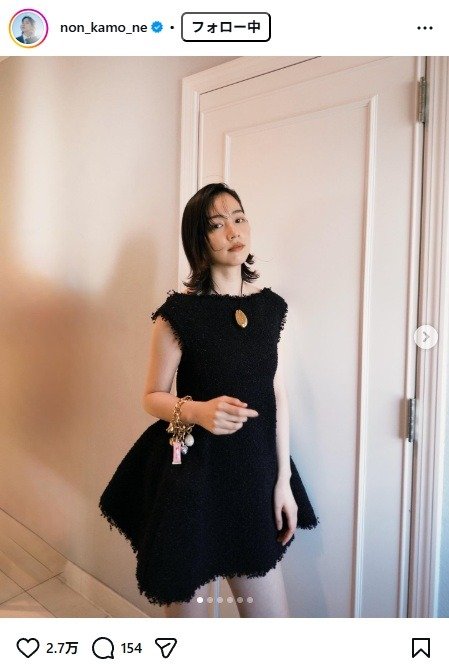 出所：のんのInstagram（＠non_kamo_ne） 参照日：2026年2月25日