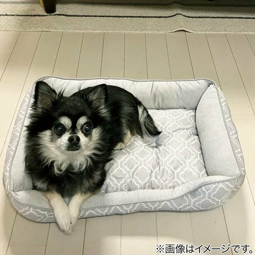 出所：ペット消臭・滑り止め付き 接触冷感ペットベッド  (NクールWSP シカク S254)