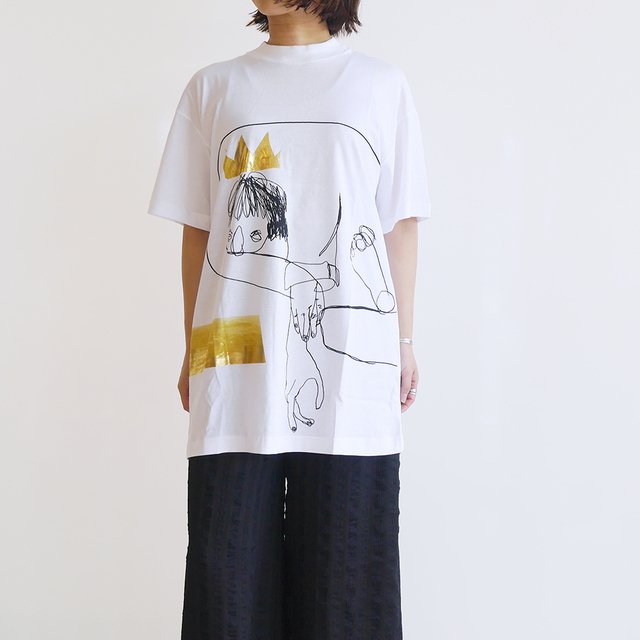 ARISS / TELA - ドローイングプリントTシャツ ¥14,472（税込）