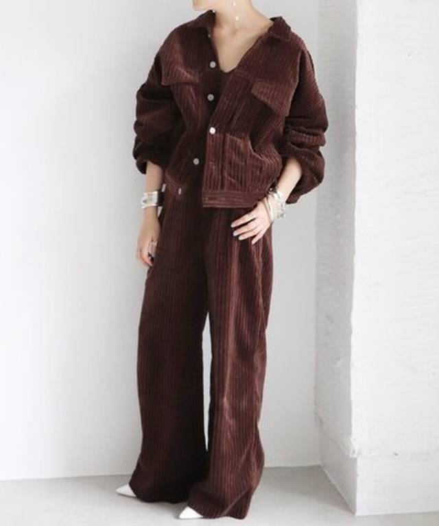 CURRENTAGE - CORDUROY BIG ジャケットSP ¥39,600（税込）