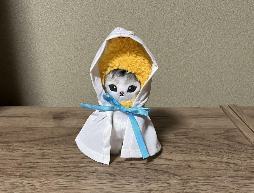 セリア、ぬい用てるてるポンチョ ヲタコレ ぬい活画像