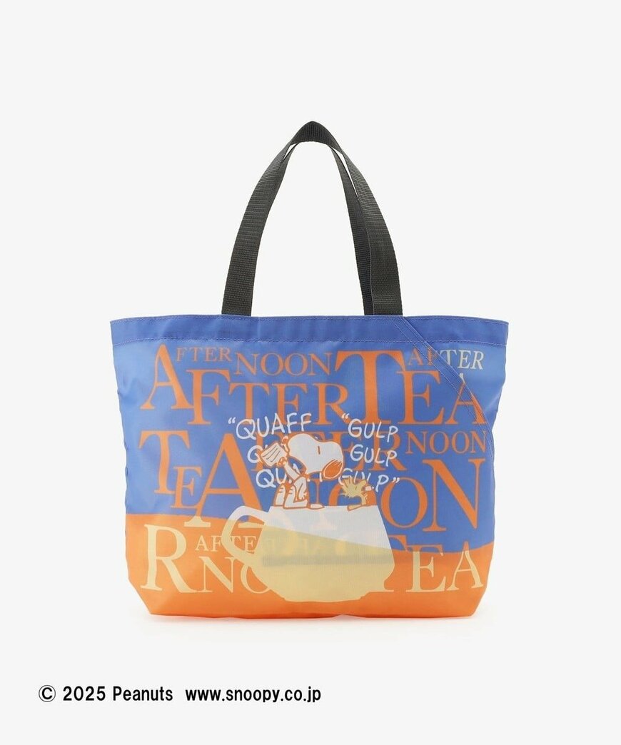 Afternoon Tea公式　スリットポケット付きロゴバッグS/PEANUTS（前）