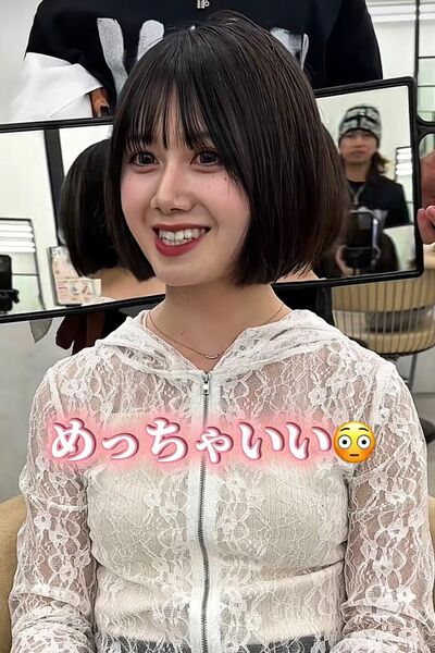 短めボブでスッキリ