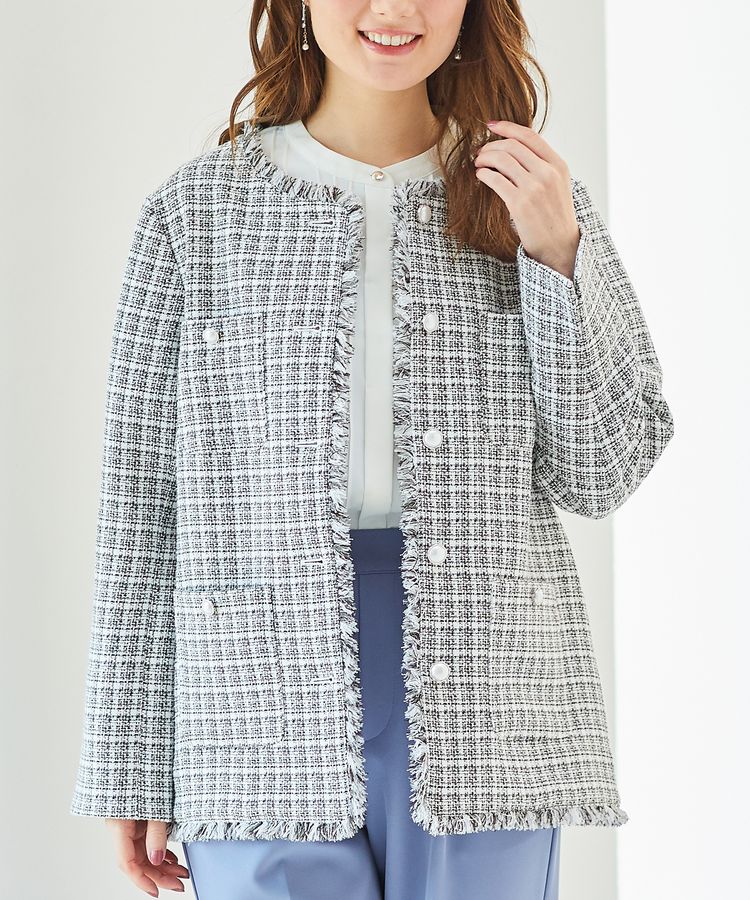 出所：ハニーズ公式通販 ツイードジャケット