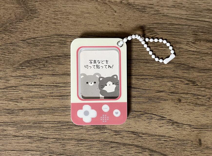 セリア、フォトキーホルダー ゲーム＆ミュージック写真