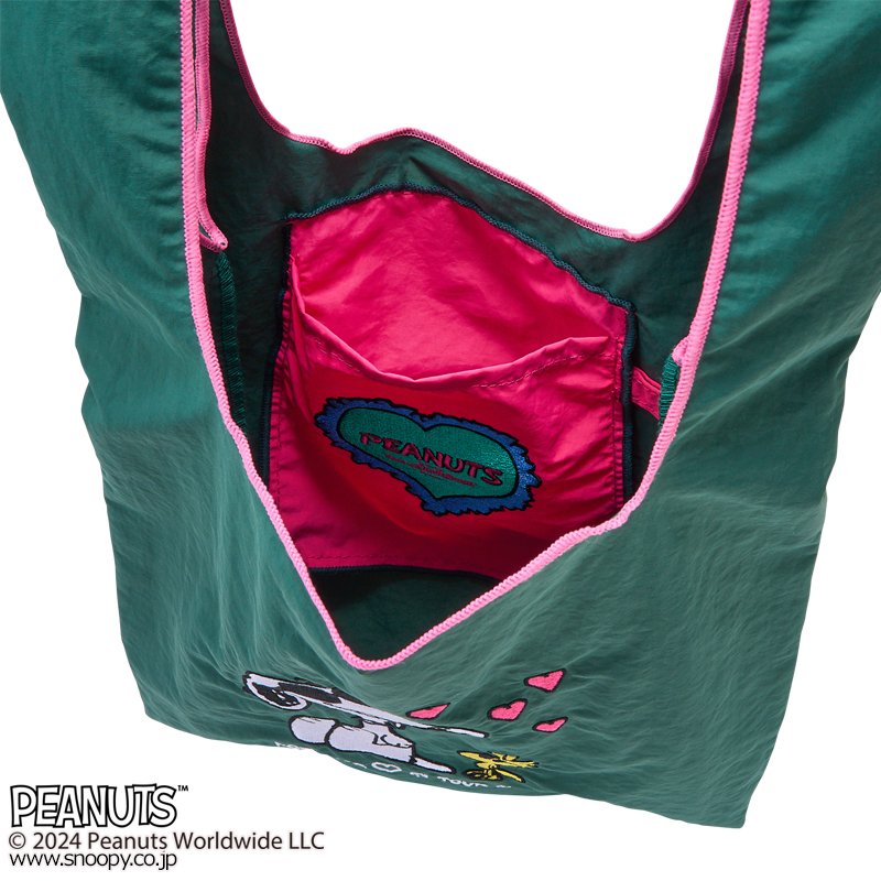 出所：PLAZA公式　スヌーピー PEANUTS NOSTALGICA ノスタルジカ エコバッグ
