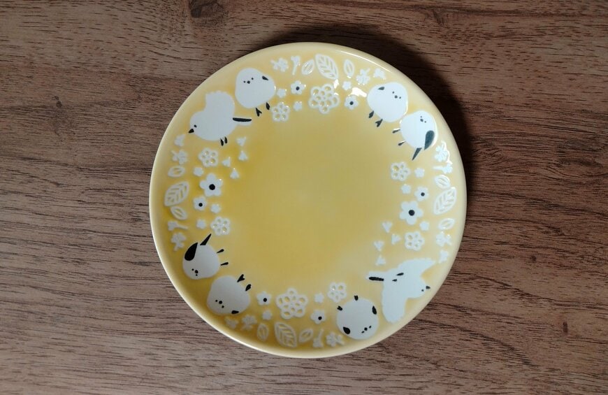 筆者撮影（セリア、プレートM シマエナガ）