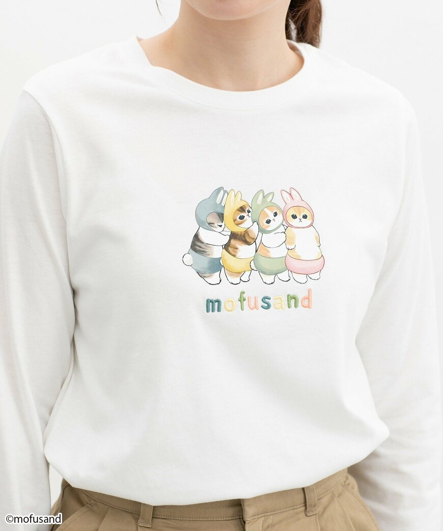 ハニーズ公式　mofusand／長袖Ｔシャツ
