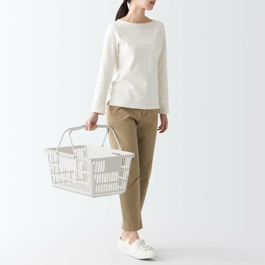 無印良品公式 ポリプロピレン 買い物かご 画像