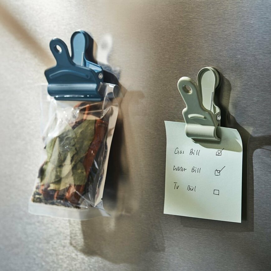 出所：IKEA公式　LJUNGJORDFLY　ユングヨルドフリー　袋止めクリップ6個セット